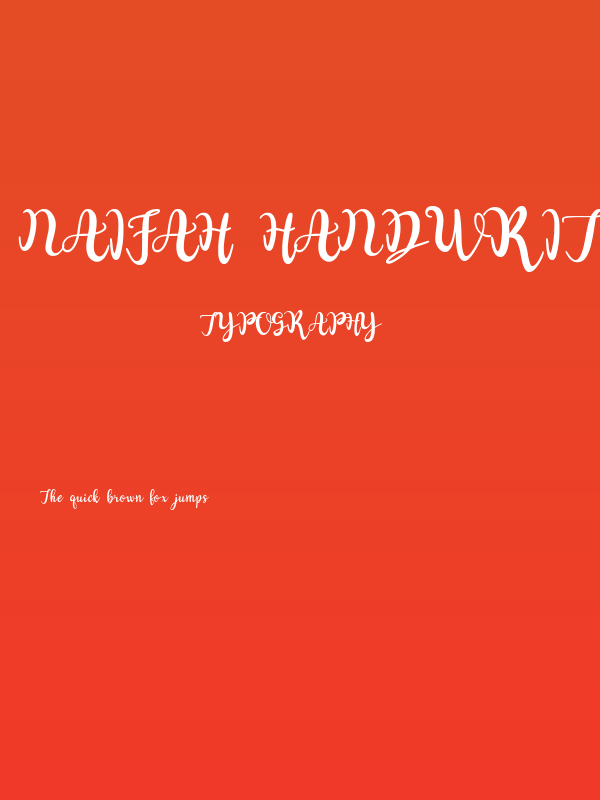 Naifah Handwriting Poster