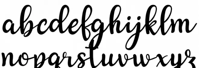 Naifah Handwriting Caratteri MINUSCOLO