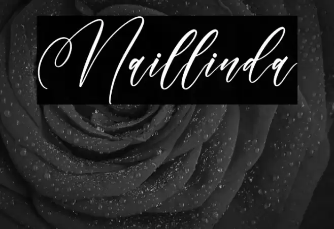 Naillinda Font examples