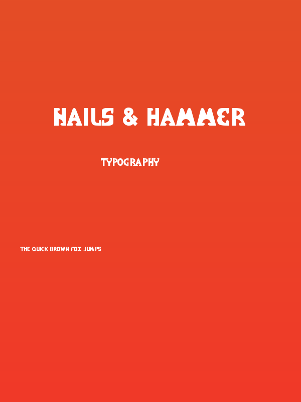 Nails & Hammer Poster