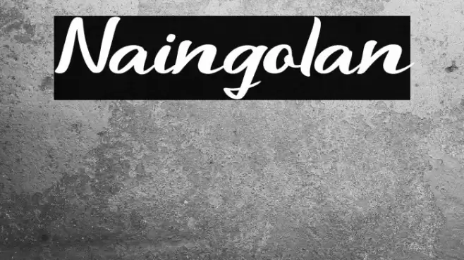 Naingolan Font examples