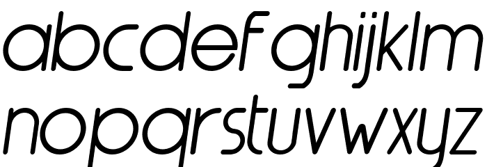 Nairi Amber Demo Sanserif Italic Font LOWERCASE