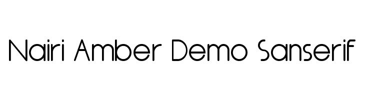 Nairi Amber Demo Sanserif  les polices de caractères gratuit tlcharger