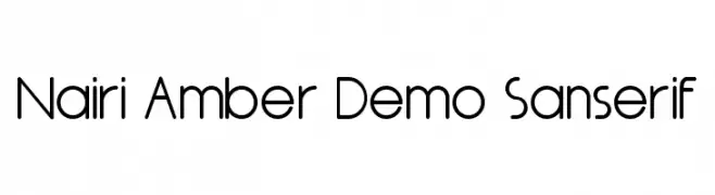 Nairi Amber Demo Sanserif  Fuentes Gratis Descargar
