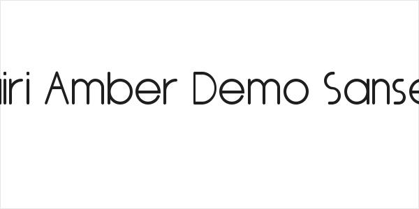 Nairi Amber Demo Sanserif Logo