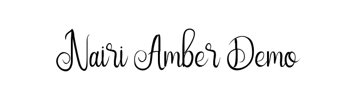 Nairi Amber Demo  नि: शुल्क फ़ॉन्ट्स डाउनलोड