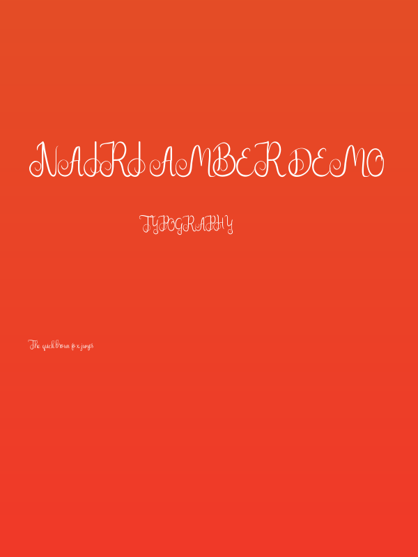 Nairi Amber Demo Poster