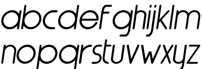 Nairi Amber Sanserif Italic フォント 小文字