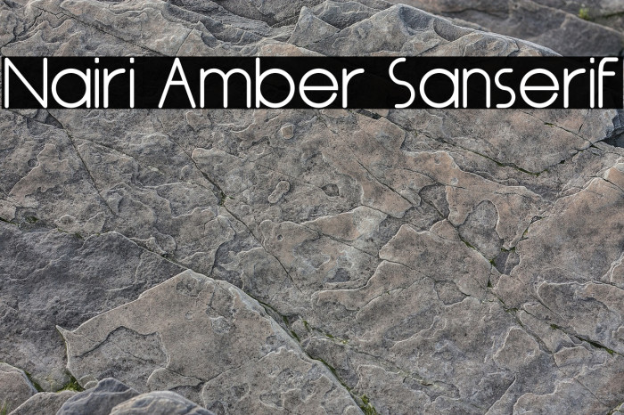 Nairi Amber Sanserif Font examples