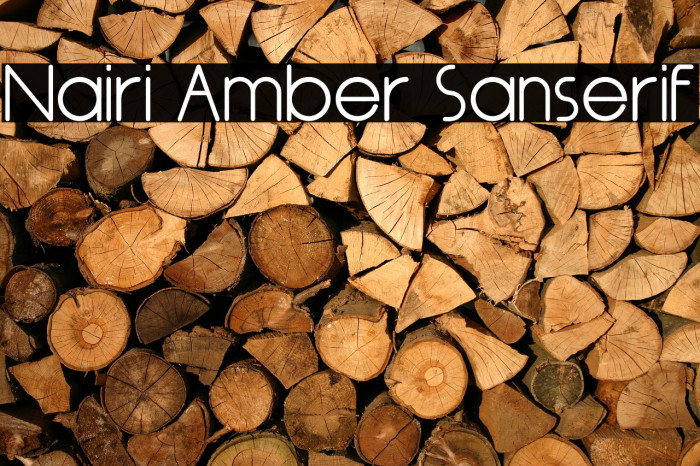 Nairi Amber Sanserif Font examples