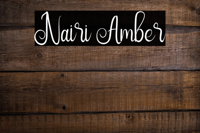 Nairi Amber Font examples