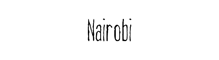 Nairobi फ़ॉन्ट