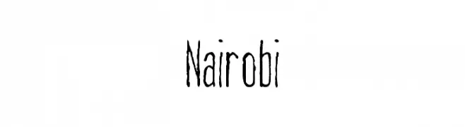 Nairobi  les polices de caractères gratuit tlcharger