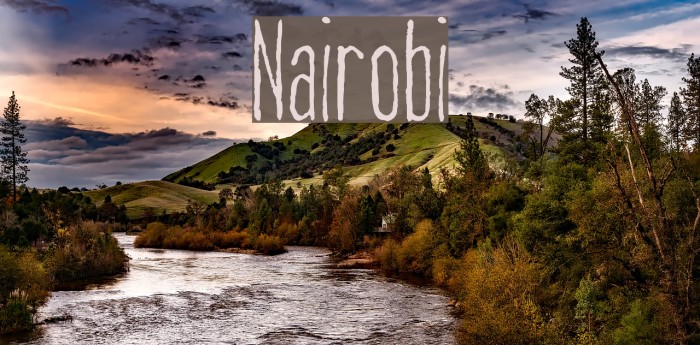 Nairobi Font examples