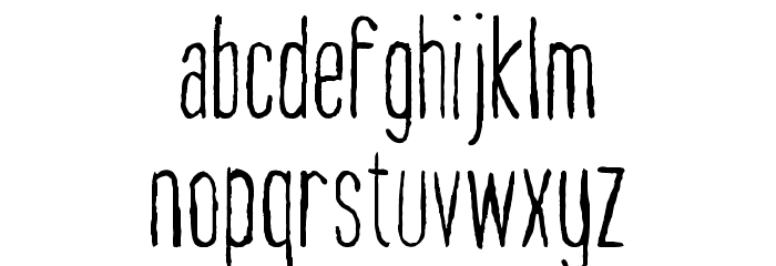 Nairobi Font LOWERCASE