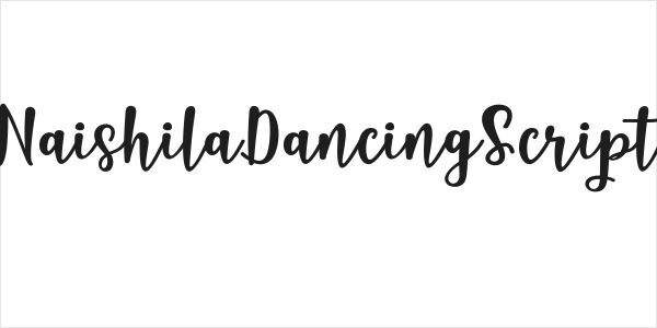 NaishilaDancingScript Logo