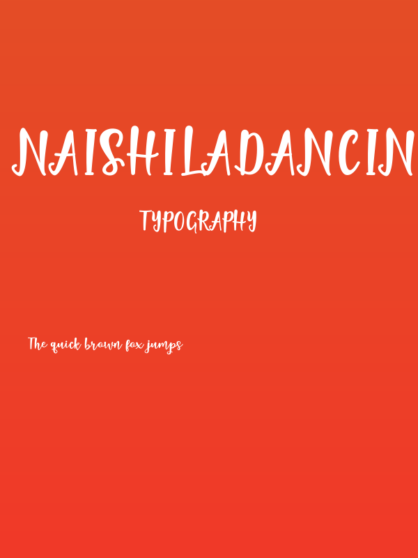 NaishilaDancingScript Poster