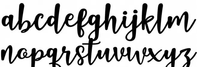 NaishilaDancingScript फ़ॉन्ट लोअरकेस