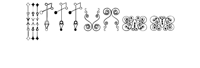 Naive Ornaments Free Font OTHER CHARS