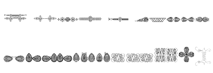 Naive Ornaments Free Font LOWERCASE