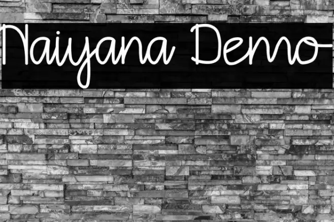 Naiyana Demo Font examples