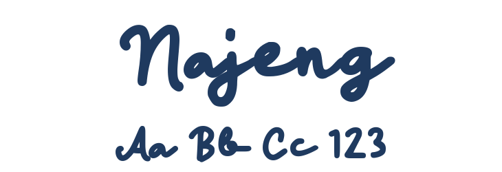 Najeng Font Preview