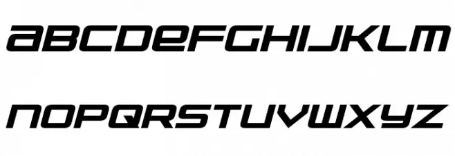Nakadai Italic Schriftart Groß