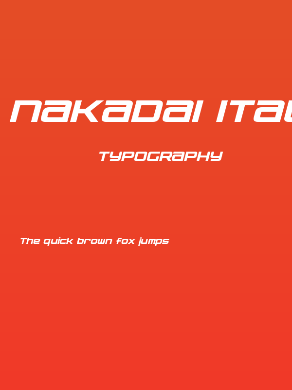Nakadai Italic Poster
