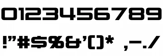 Nakadai Font OTHER CHARS