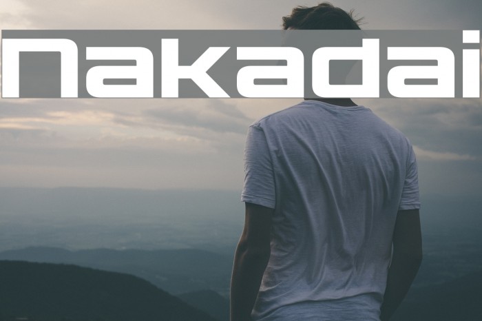 Nakadai फ़ॉन्ट examples
