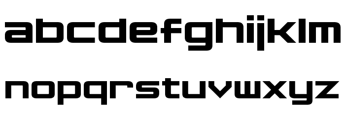 Nakadai Font LOWERCASE