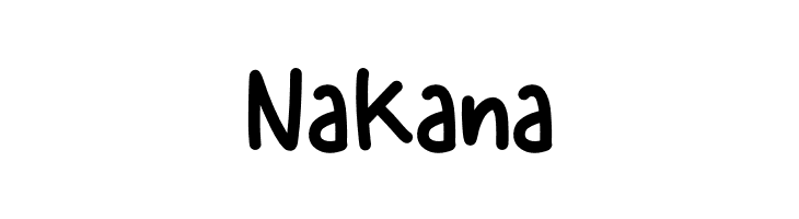 Nakana  免费字体下载