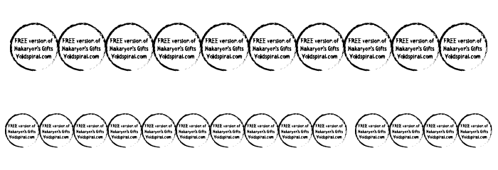 Nakaryon's Gifts Bold Font OTHER CHARS