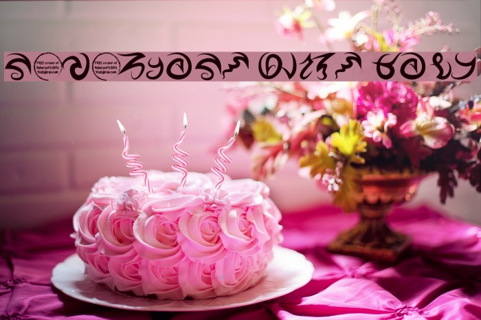 Nakaryon's Gifts Bold Font examples