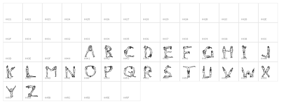 NakedChicks Character Map