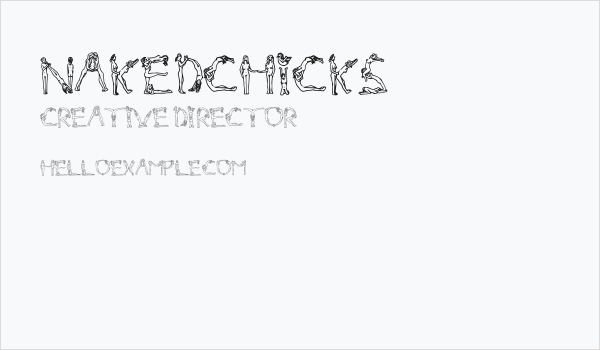 NakedChicks Business Card