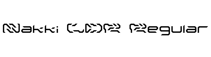 Nakki LDR Regular  フリーフォントのダウンロード