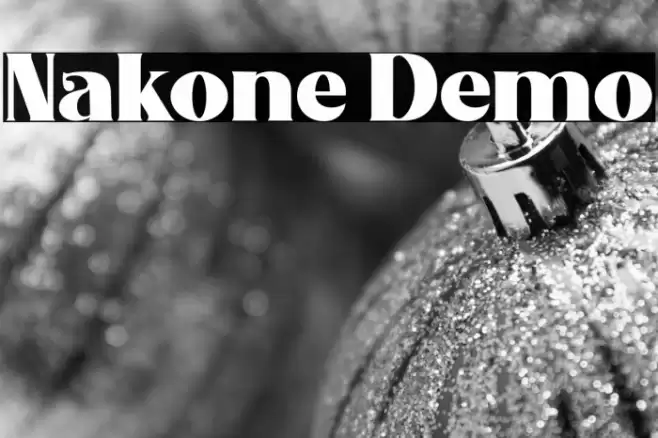 Nakone Demo Font examples