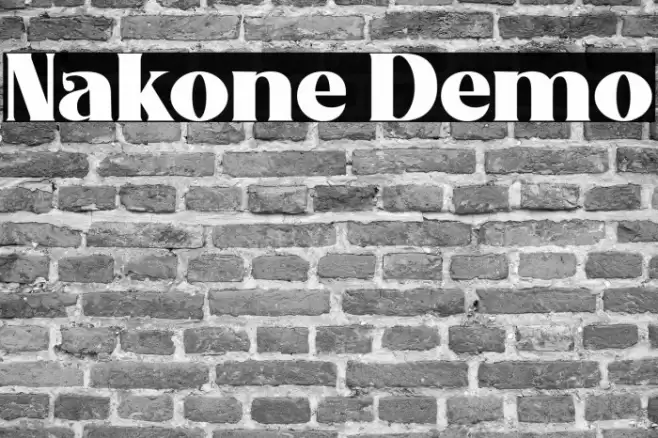 Nakone Demo Font examples