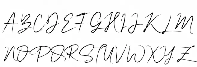 NalikaSignature 字体 大写