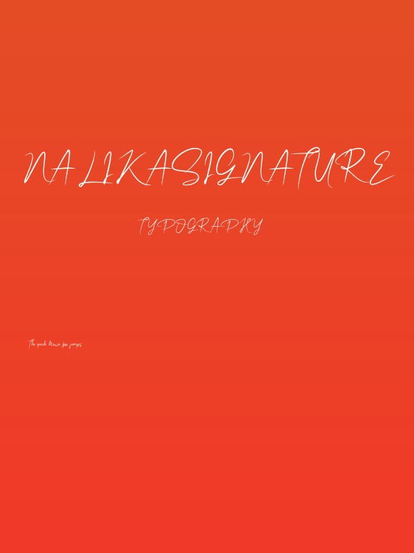 NalikaSignature Poster
