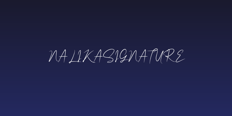 NalikaSignature Social Header