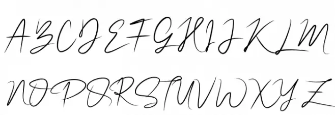 NalikaSignature Fonte MAIÚSCULAS