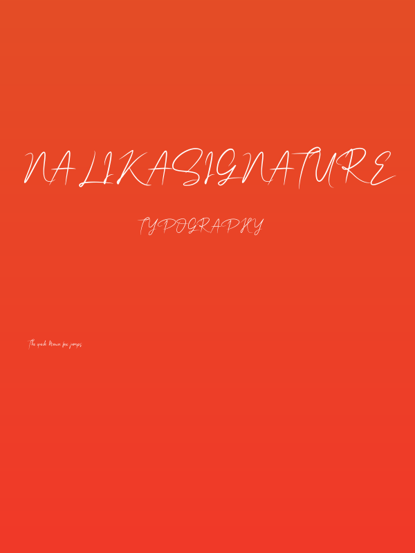 NalikaSignature Poster