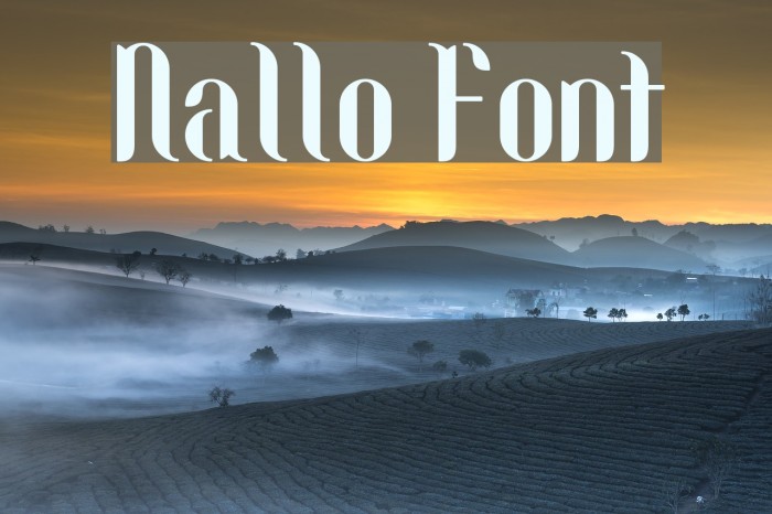 Nallo Font examples