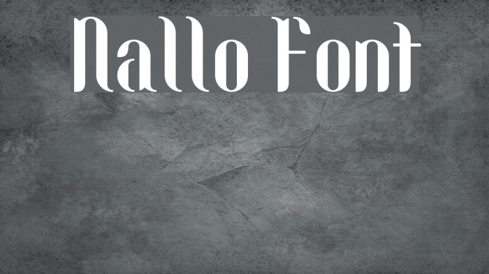 Nallo Font examples