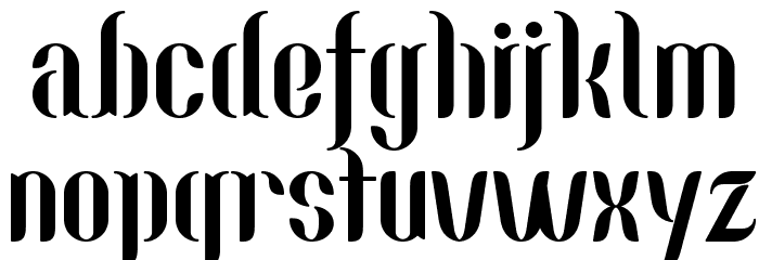 Nallo Font LOWERCASE