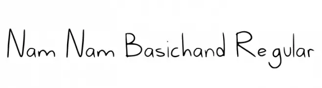 Nam Nam Basichand Regular  تنزيل الخطوط
