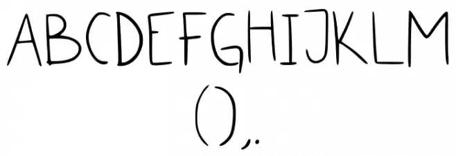 Nam Nam Basichand Regular Font Alte caractere