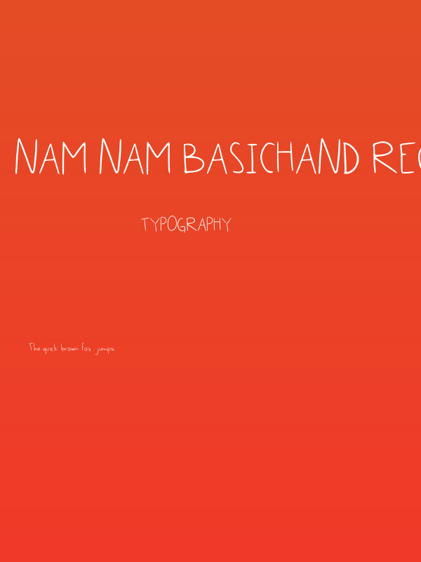 Nam Nam Basichand Regular Poster
